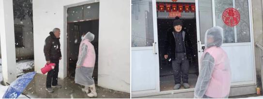新杭社區(qū):金陵飄雪兆豐年 清掃路面送便利
